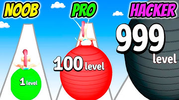 NOOB vs PRO vs HACKER - Yoga Color Ball Race