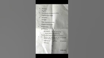 Zoology 2nd semester Question paper |ANU | Important question of zoology 2nd sem | #shorts #viral