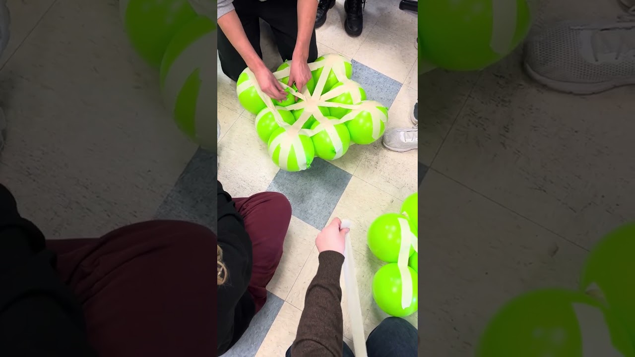 STEAM Activity: Balloon Chair Challenge (Team Green Part 1)