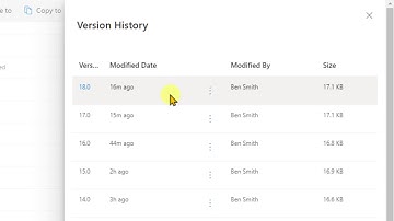 OneDrive - Restore Previous Version of a Document