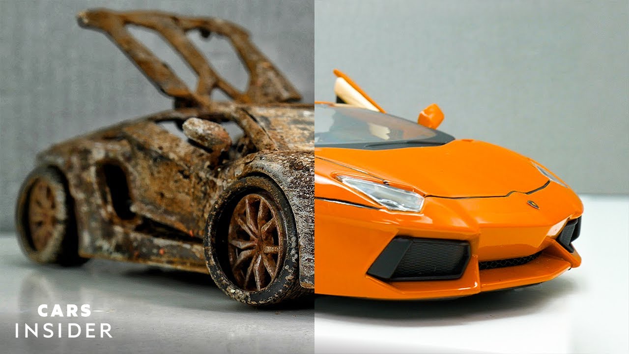 How A Rusted Toy Lamborghini Is Restored | Cars Insider