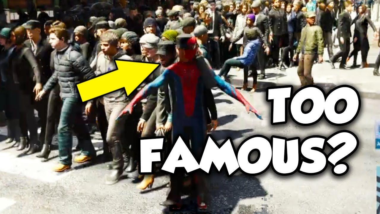Spider-Man is TOO FAMOUS to FIGHT CRIME (People Spawner Mod)