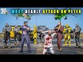 GTA 5 : MICHAEL GOLDEN SAMURAI DANGEROUS ATTACK ON PETER || BB GAMING