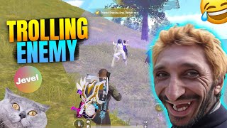 TROLLING ENEMY IN BGMI 😂 FUNNIEST MOMENTS JEVEL COMMENTARY