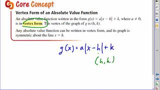 3 7 Absolute Value Functions