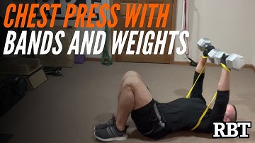 Chest Press with Bands and Weights