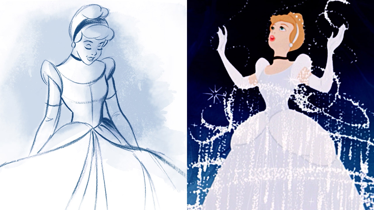 Pregnant Cinderella princess drawing