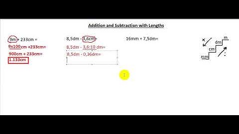 Adding and Subtracting Lengths