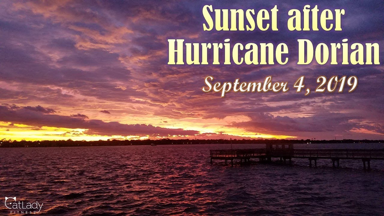 relaxing nature sounds beach Sunset after Hurricane Dorian (NO FILTER - TRUE COLOR! 😍) - September 4, 2019