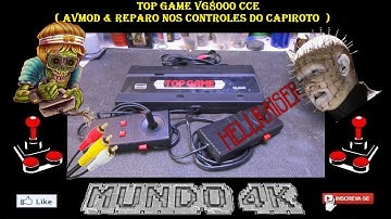 TOP GAME VG8000 CCE   ( Avmod & reparo nos controles do Capiroto  )
