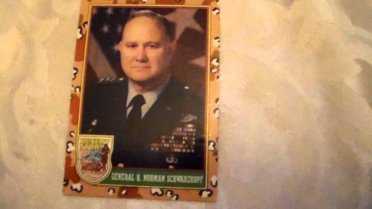 Desert Storm Card General H Norman Schwarzkopf 4 YouTube