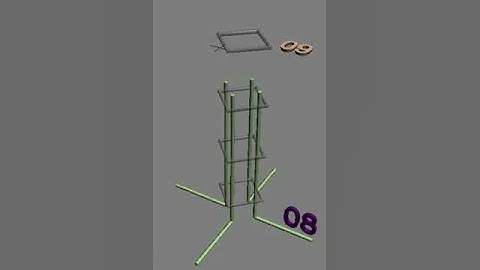 Combined footing - steel in column