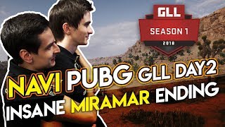 NAVI PUBG GLL Day 2 - Insane Miramar ending