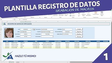 ☑️¡Crea tu propia plantilla de registro de datos en Excel fácil y rápido!