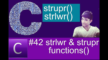 #42  strlwr() and strupr() functions in C language (Hindi/urdu) | Shubham Jangid