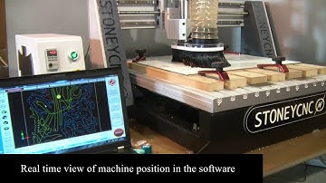 STONEYCNC AXIOM AR4 CNC router machining dinosaur kit