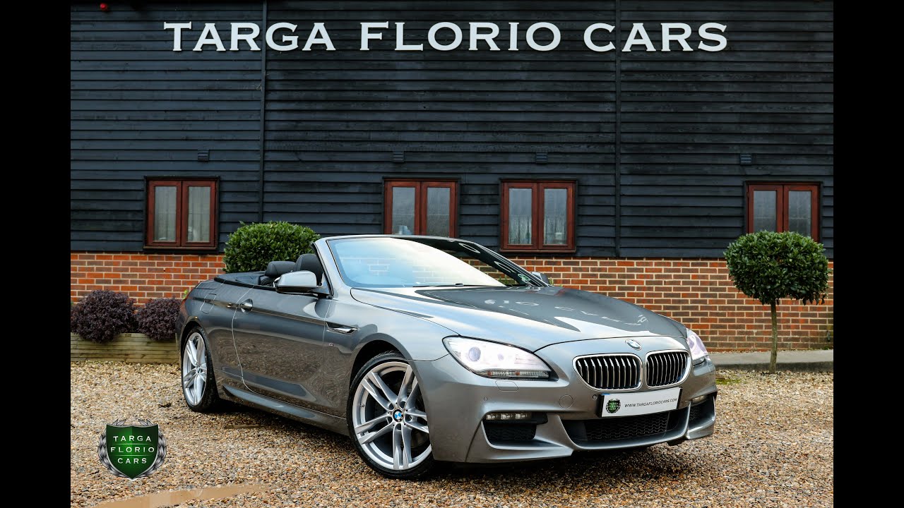 BMW 640d M Sport Convertible Finished in Space Grey Metallic - YouTube