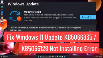 Fix Windows 11 Update KB5066835 / KB5066128 Not Installing | Works on 25H2 & 24H2 Versions