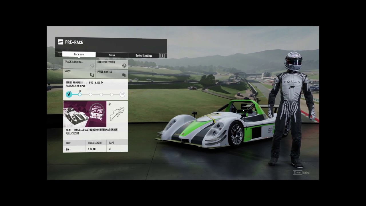 Forza 7 Off Road Car Race with NLR V3 Motion rig