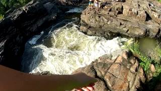 Karsten Shields Cliff Jumping - GOPRO HERO HD2 - Dells of the Eau Claire, Wisconsin