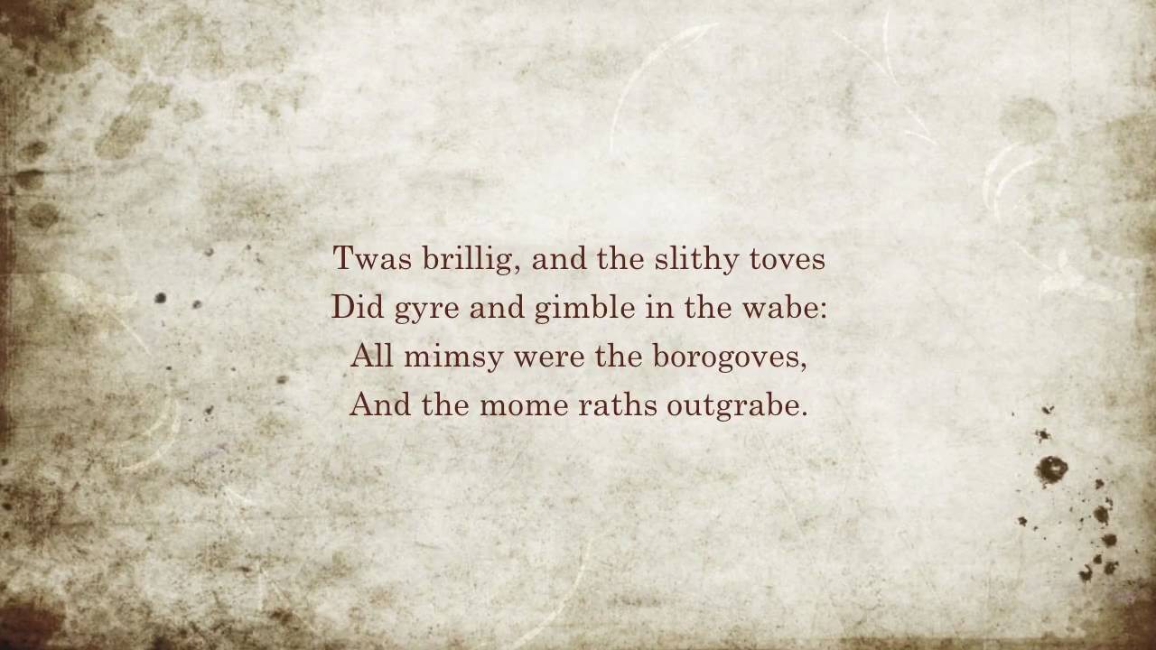 Jabberwocky Poem - You...