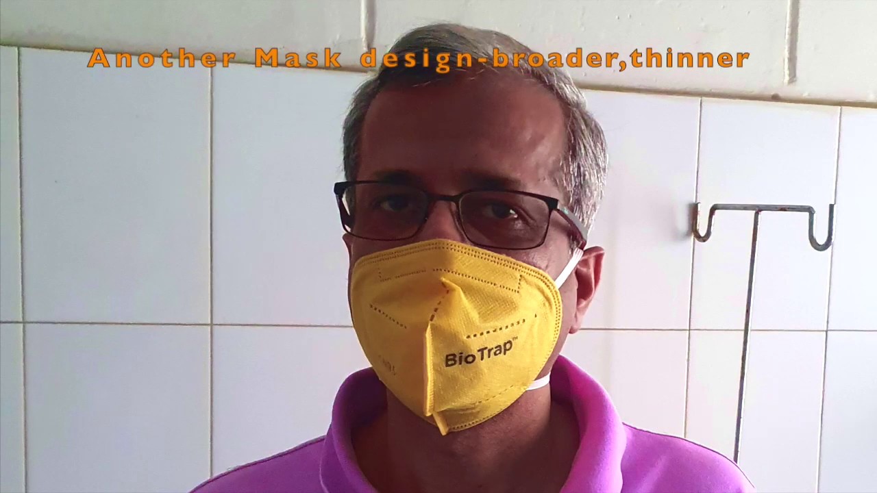 Mask N95 organic, having Turmeric & Salt layers, easy to breathe & talk, put on & forget mask