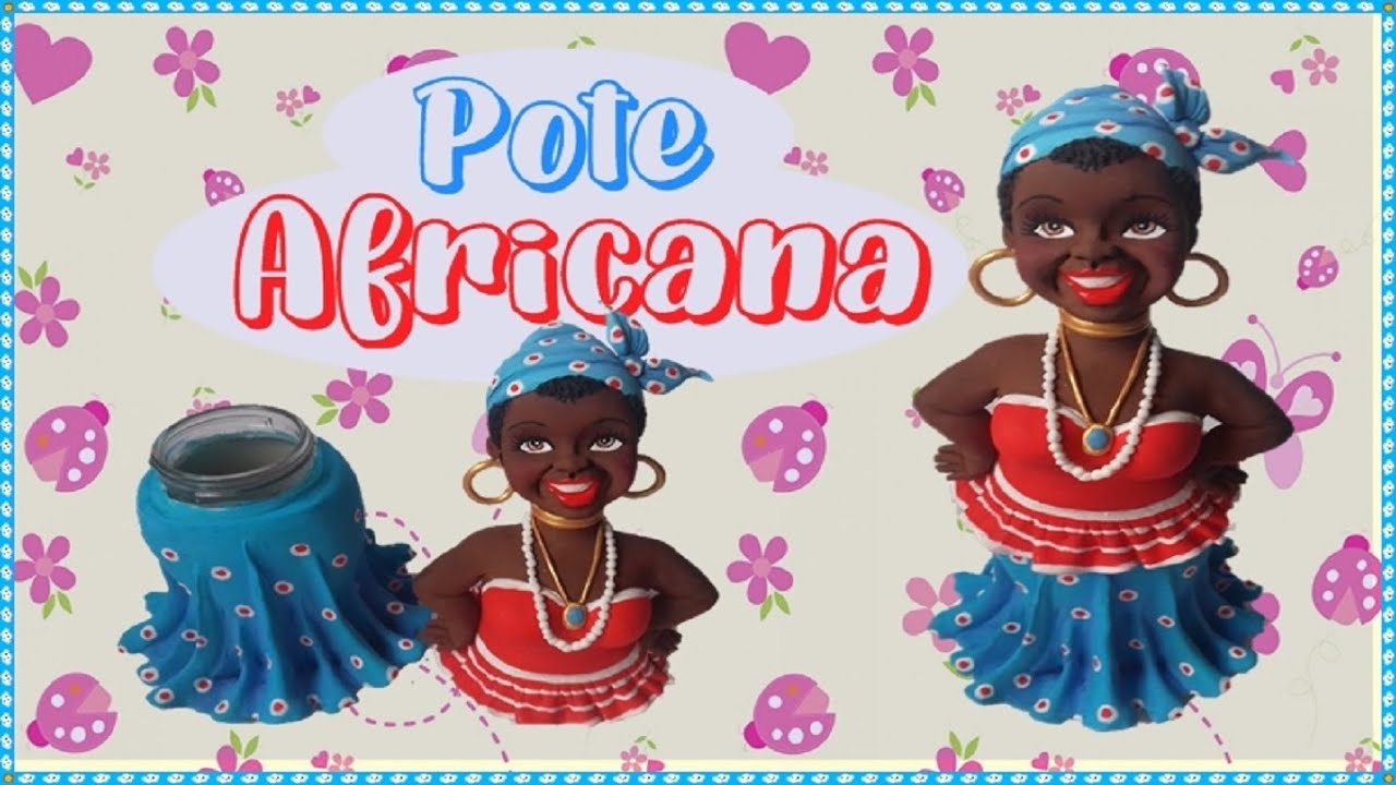Africana de biscuit no pote
