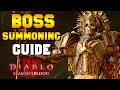 New endgame bosses summoning guide season 2 for diablo 4