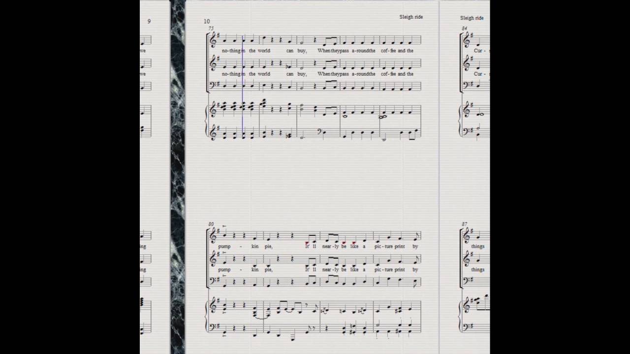 Sleigh Ride Alto et Piano YouTube