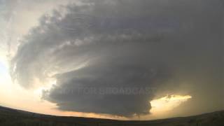 Tornadogenesis of a rotating storm - Mullen, NE - June 17, 2014 tornado timelapse