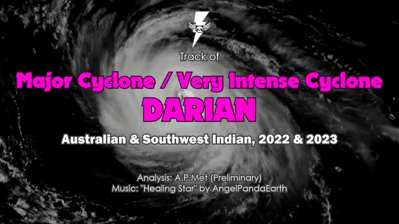 Track of Major Cyclone / Very Intense Cyclone DARIAN, Australian