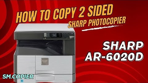 How to copy 2 sided AR-6020D || Copy double sided || copy duplex
