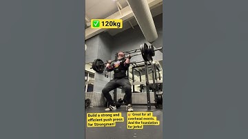 PUSH PRESS - the base of all Strongman overhead events and the foundation to build jerks