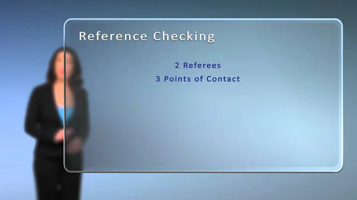 Reference Checking (How to Recruit Staff: Part 5)