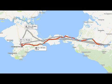 Новая трасса на крым по краснодарскому краю карта