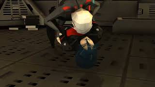 Ariane hugs Elster a bit too hard #signalis