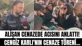 Alişan, Elif Karlının Cezaevinde Vefat Eden Eşi Cengiz Karlının Cenazesinde Konuştu Resimi