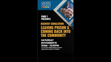 Join us for Reentry Simulation: Leaving Prison and Coming Back Into the Community