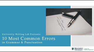 The 10 Most Common Comma Errors News