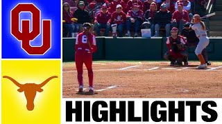 #1 Oklahoma vs #10 Texas Highlights [GAME 2]  | NCAA Softball Highlights | 2023 College Softball
