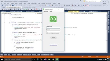 C# Application - How to make a WhatsApp Messenger Part 1 | FoxLearn