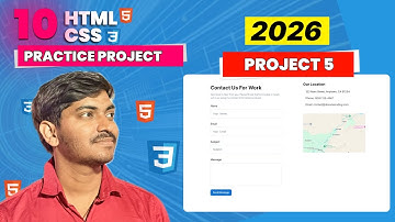 #5 - Contact Form Website | HTML CSS 10 Practice Projects for Beginners | 2026 | Hindi