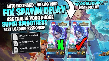 Wajib Coba!! Fix No Delay Spawn New Patch Clouds Super Smooth Extreme 60fps!! Mobile legends