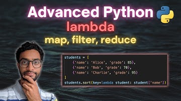 Lambda Python Programming Tutorial | Advanced Python with Map Filter Reduce