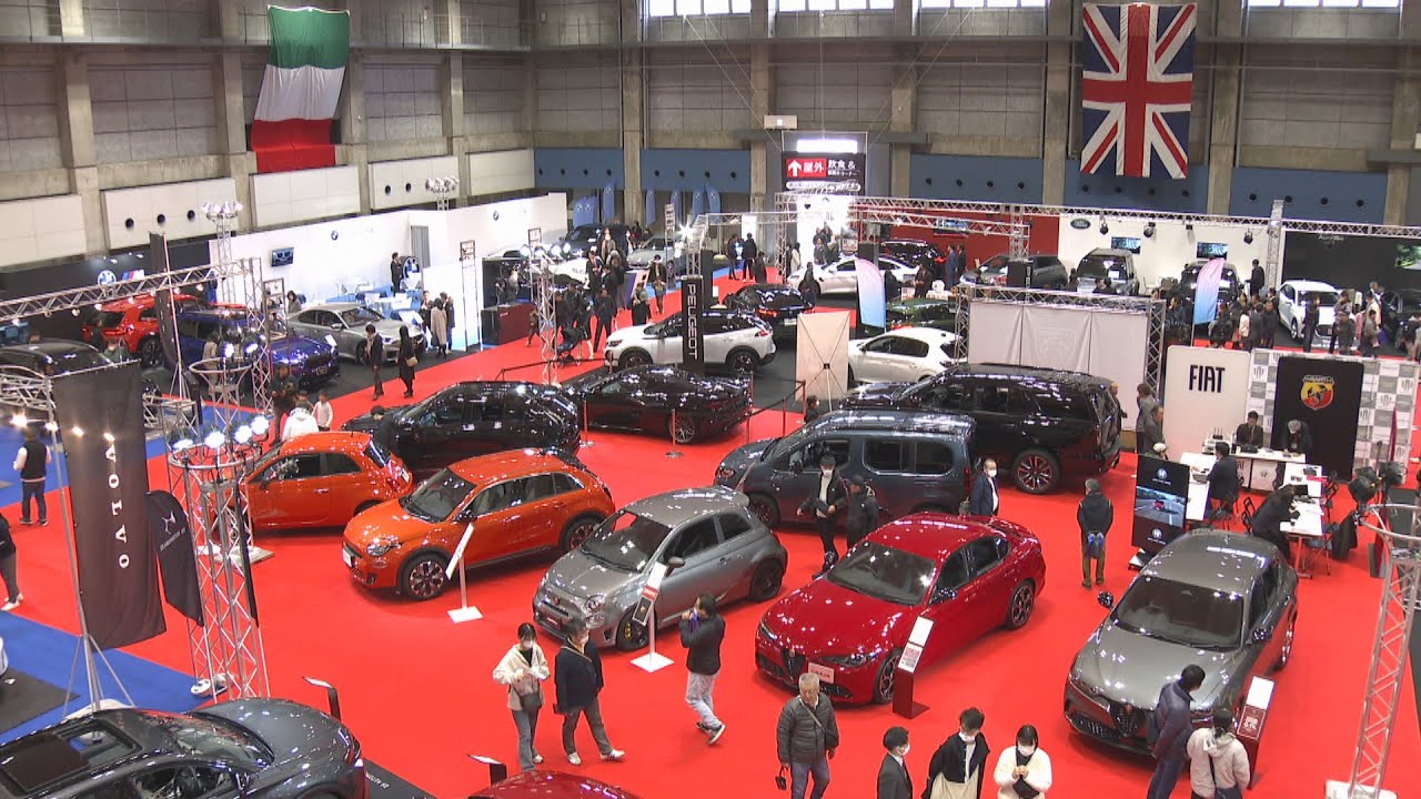 正規ディーラーの100台が一堂に 輸入車ショウ開催 岡山 - YouTube