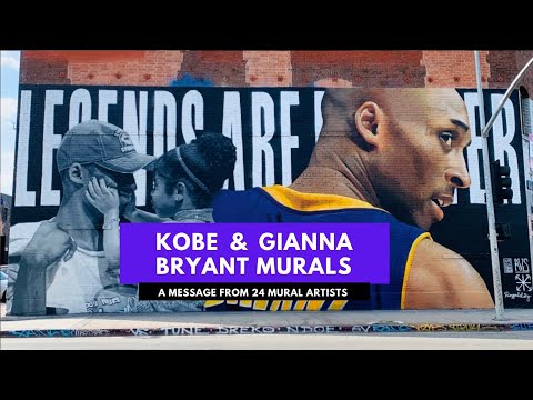 Kobe & Gianna Bryant Mural Artists Tribute