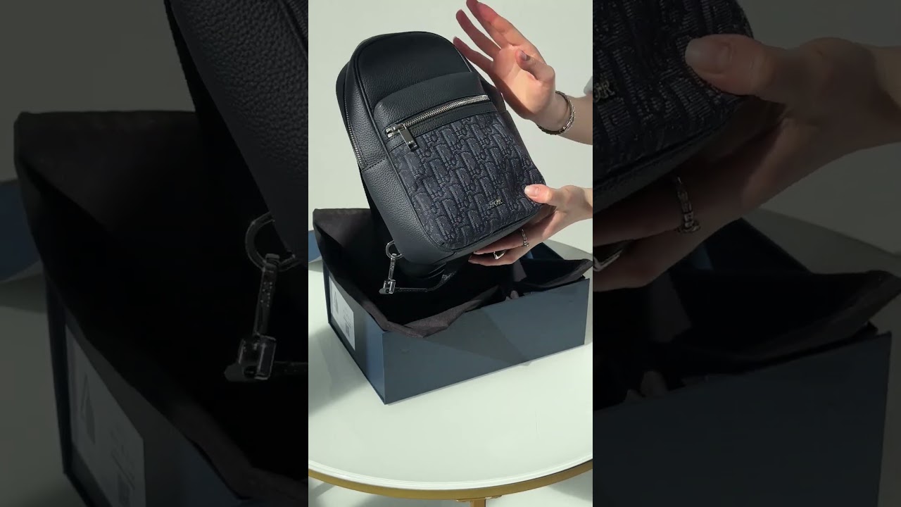 🏷 Dior Rider 2.0 Sling Bag Oblique Jacquard Blue ⏩️