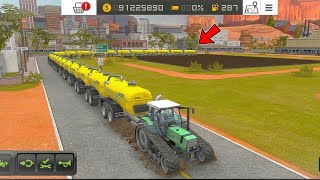 Transporting Many Fertilizer Tankers With MODIFIED Deutz Tractor : Fs 18 Gameplay - Timelapse #fs18