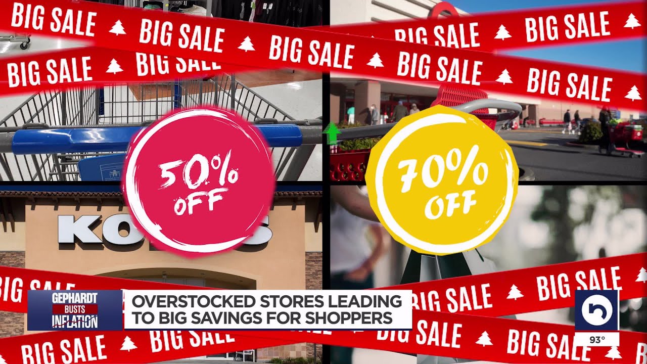 Overstocked stores are leading to steep discounts for shoppers YouTube