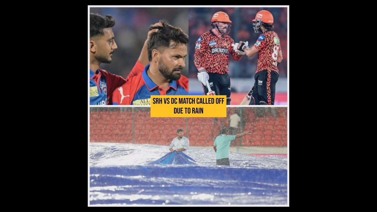 SRH VS DC MATCH Suspended Due To Rain 🌧️😐 
